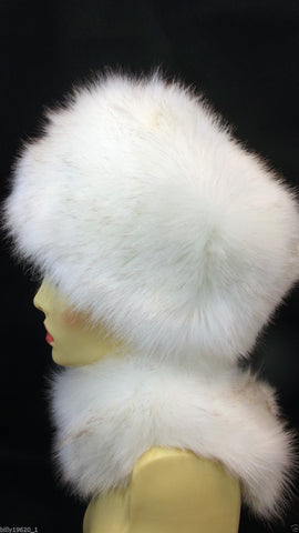 Faux Fur Hat (White) - Woodlands Enterprises Ltd