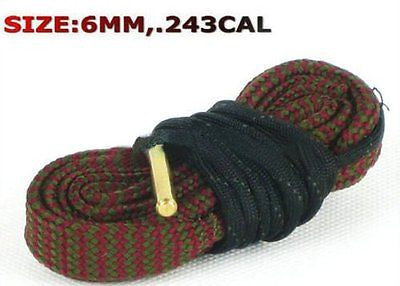 243 Caliber & 6MM Rifles .243cal Bore Snake Cleaning Tool ACCESSORIES HUNTING