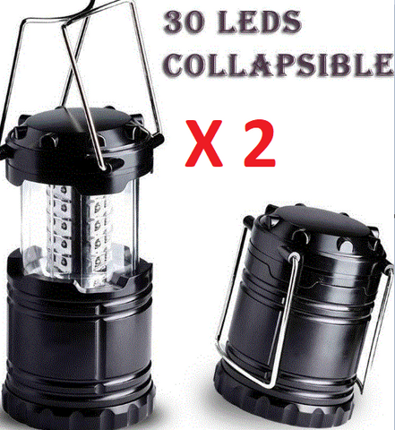 2 X 150 lm COB LED Collapsible Compact Camp Lantern Fishing Lamp Portable Light