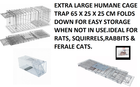 EXTRA LARGE Humane Animal Rodent Rat Rabbit Squirrel Cat Pest Trap Cage - Woodlands Enterprises Ltd