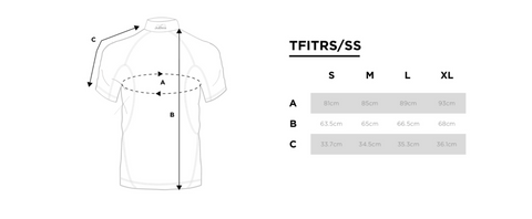Techfit Short Sleeve Compression Race/Exercise Shirt