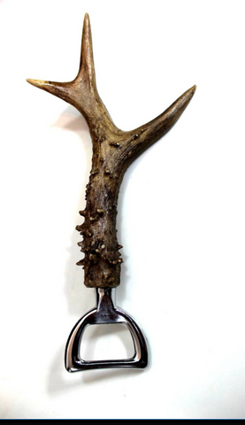 Real Deer roe buck Stag Antler Bottle Opener,wine stopper combo Bar, Unique Gift
